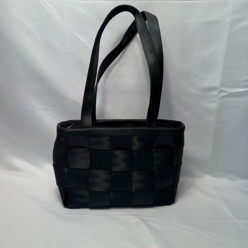 Harvey's Seatbelt Satchel Shoulder Bag‎ Handbag Classic Woven Black Purse